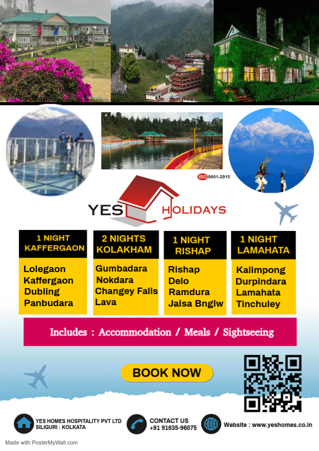 5 Nights / 6 Days Hills starting at 8750 /- pp